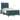 Pat cu arc LED cu headboard Verde închis 120 x 200 cm Catifea