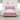 Pat cu arc LED cu headboard Roz 140 x 200 cm Catifea