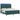 Pat cu arc LED cu headboard Verde închis 180 x 200 cm Catifea