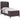 Pat cu arc LED cu headboard Maro închis 100 x 200 cm țesătură