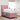 Pat cu arcuri cu benzi LED cu headboard Roz 80 x 200 cm Catifea