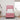 Pat cu arcuri cu benzi LED cu headboard Roz 80 x 200 cm Catifea