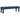 Pat cu arcuri cu headboard albastru 140 x 190 cm țesătură