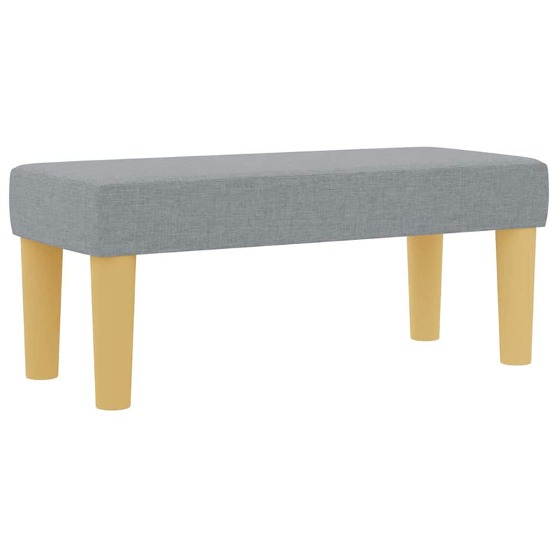 Pat cu arcuri cu headboard Gri deschis 200 x 80 cm țesătură