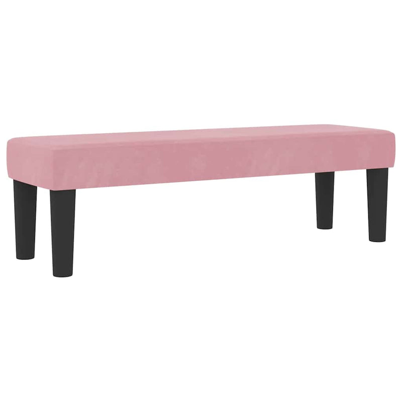 Pat cu arcuri cu headboard Roz 200 x 180 cm Catifea