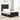 Pat cu arcuri cu headboard Negru 90 x 190 cm Catifea