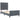 Pat cu arcuri cu headboard Gri închis 90 x 200 cm Catifea