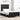 Pat cu arcuri cu headboard Negru 120 x 200 cm Catifea