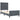 Pat cu arcuri cu headboard Gri închis 90 x 200 cm Catifea