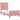 Pat cu arcuri cu headboard Roz 100 x 200 cm Catifea
