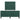 Pat cu arcuri cu headboard Verde închis 120 x 190 cm Catifea