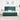 Pat cu arcuri cu headboard Verde închis 180 x 200 cm Catifea