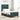 Pat cu arcuri cu headboard Verde închis 90 x 200 cm Catifea