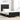 Pat cu arcuri cu headboard Negru 120 x 190 cm Catifea