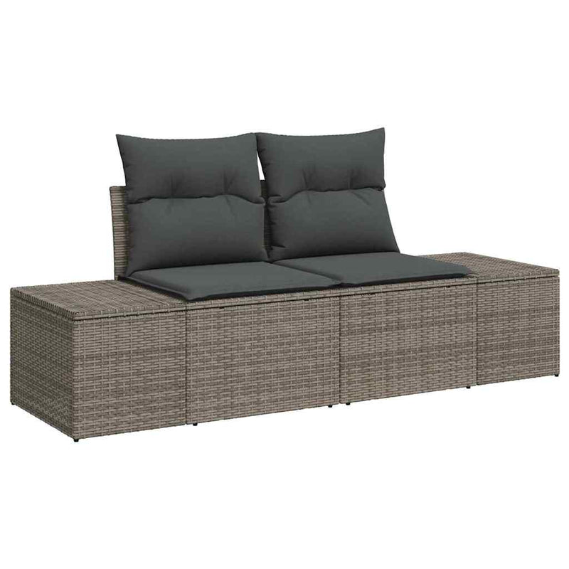 Set de canapele pentru grădină 8 buc. Gri