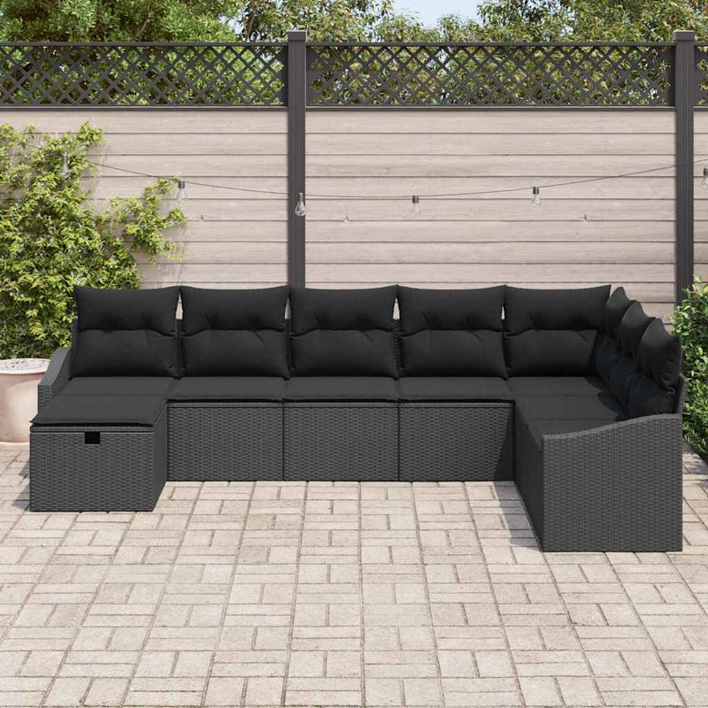 Set de canapele pentru grădină 8 buc. poliratan