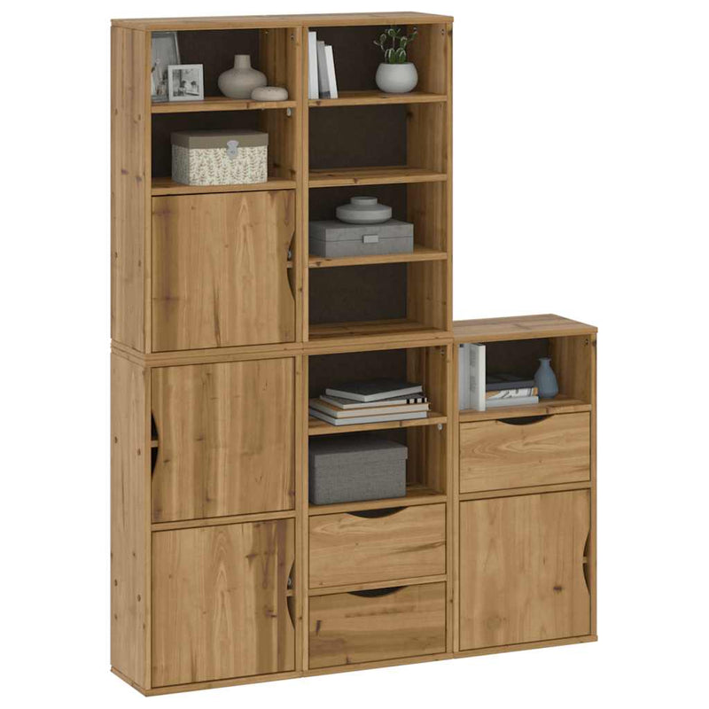 Dulapuri laterale 5 buc "ODDA" 40x24x79 cm lemn masiv de pin