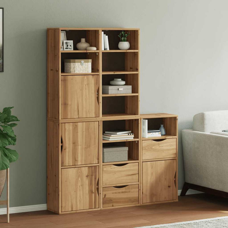 Dulapuri laterale 5 buc "ODDA" 40x24x79 cm lemn masiv de pin