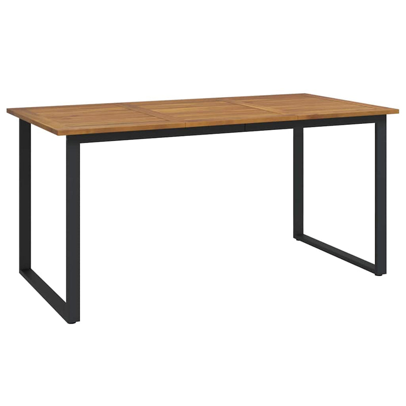 Set de masă pentru grădină 7 buc. Gri Lemn Solid de Acacia