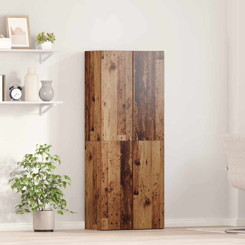 Dulap de birou Lemn vechi 60 x 32 x 152,5 cm Lemn prelucrat