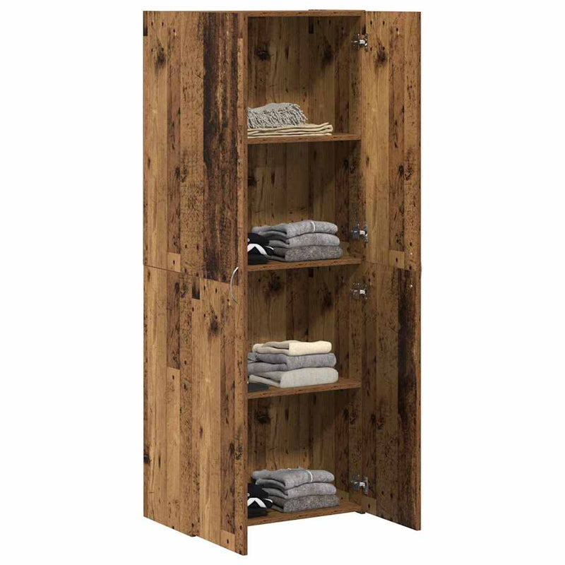 Dulap de birou Lemn vechi 60 x 32 x 152,5 cm Lemn prelucrat