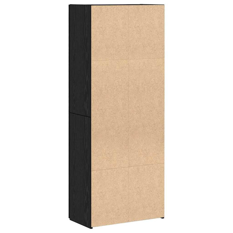 Dulap de birou Stejar Negru 60 x 32 x 152,5 cm Lemn prelucrat