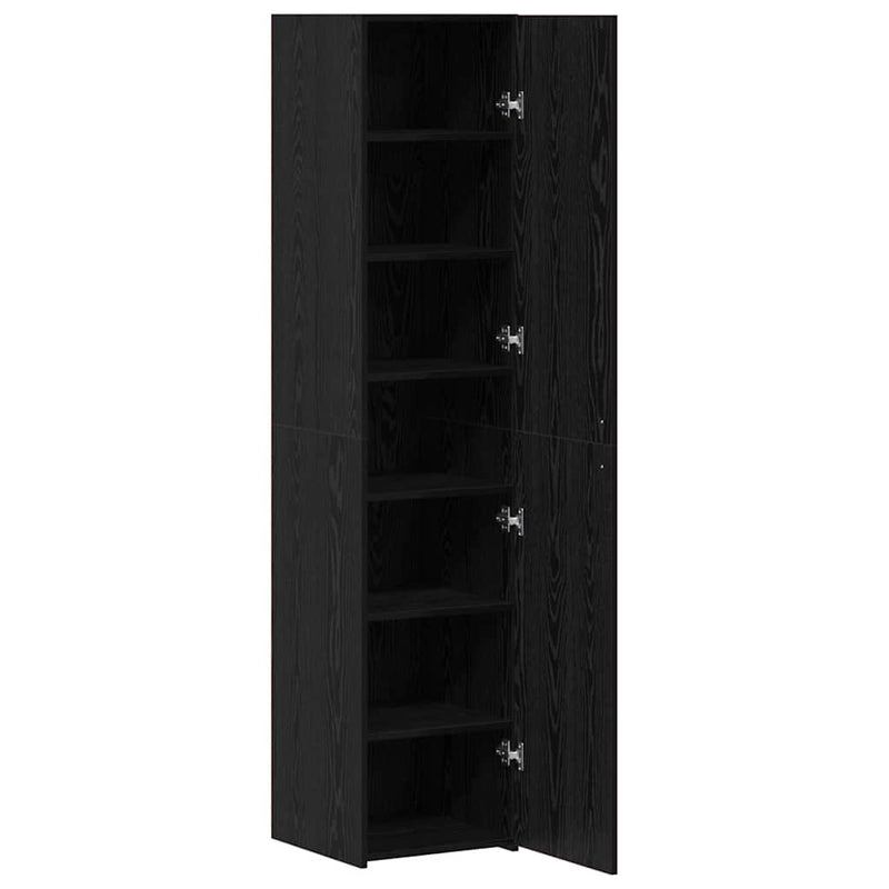 Bufet Stejar Negru 40 x 42,5 x 185 cm
