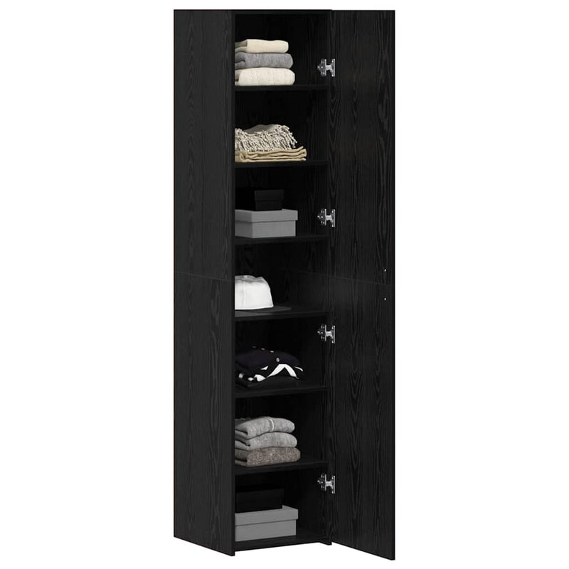 Bufet Stejar Negru 40 x 42,5 x 185 cm