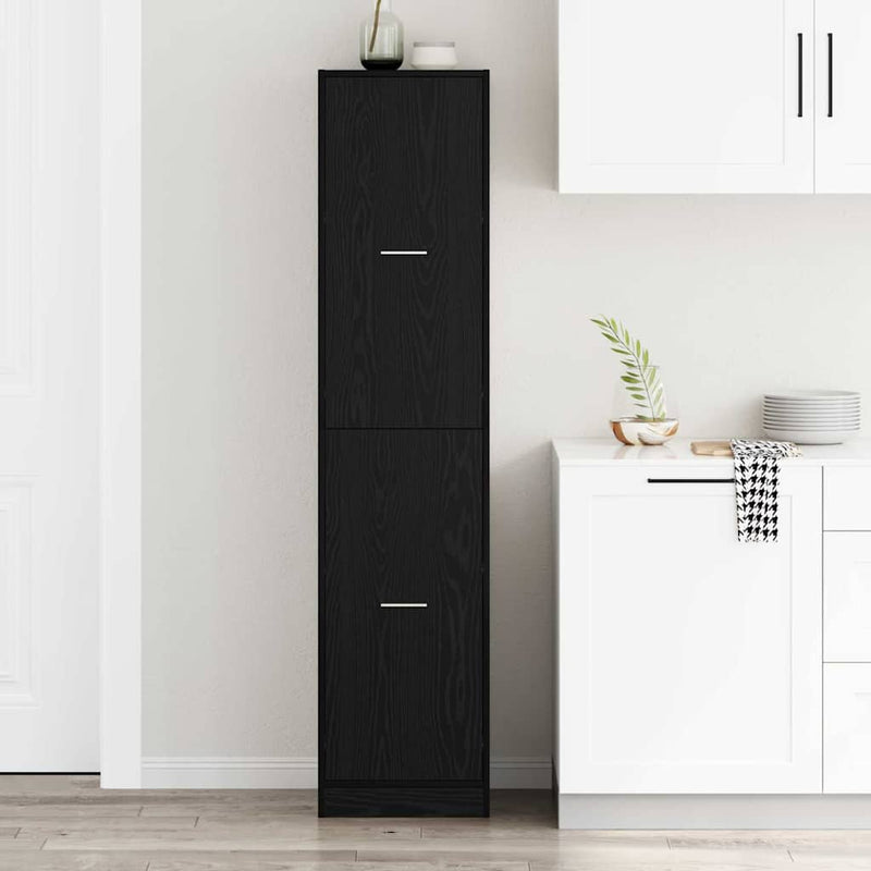 Cabinet de Apotecă Stejar negru 40 x 41 x 174.5 cm
