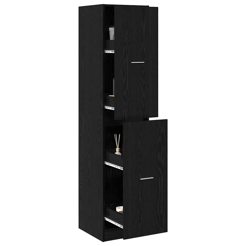 Cabinet de Apotecă Stejar negru 40 x 41 x 174.5 cm