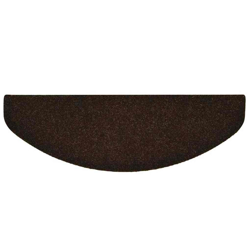 Covorașe autoadezive pentru scări, 20 buc., 65x21x4 cm, maro, semirotunde, mari
