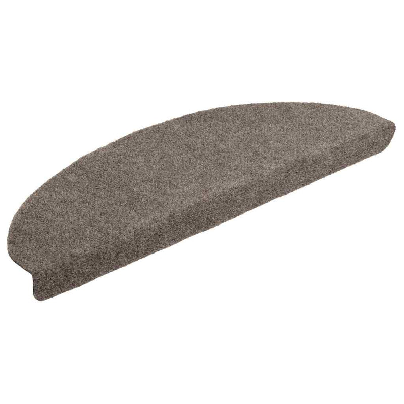 Covorașe autoadezive pentru scări, 20 buc., 65x21x4 cm, bej, semirotunde, mari
