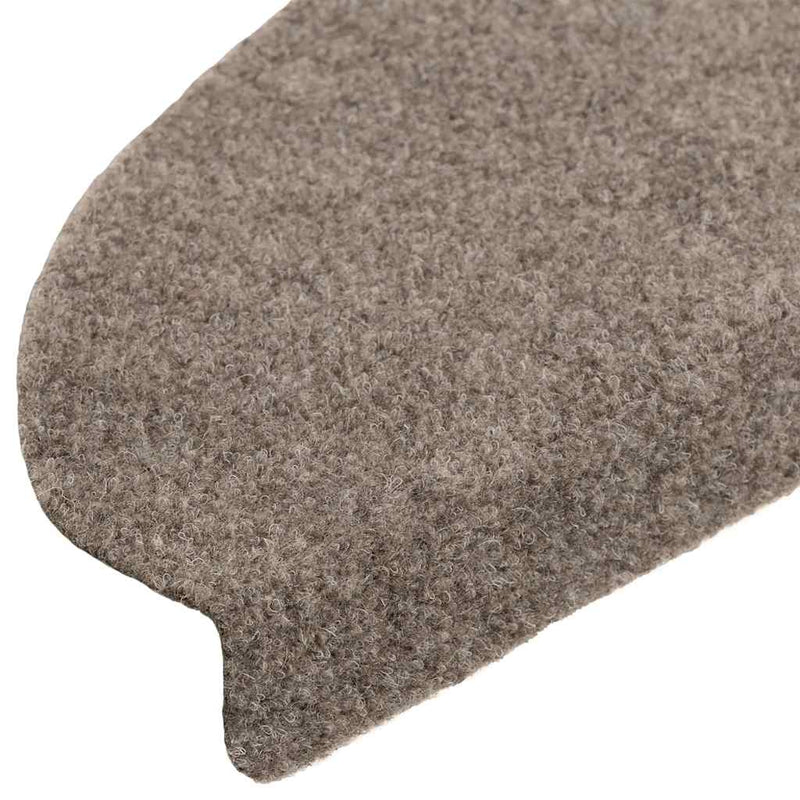 Covorașe autoadezive pentru scări, 20 buc., 65x21x4 cm, bej, semirotunde, mari