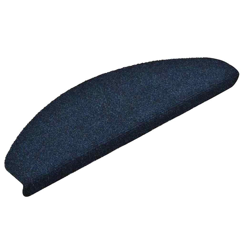 Covorașe autoadezive pentru scări, 20 buc., 65x21x4 cm, bleumarin, semirotunde, mari