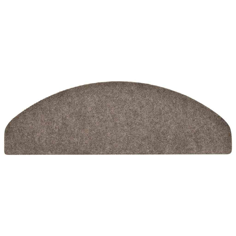 Covorașe autoadezive pentru scări, 30 buc., 65x21x4 cm, bej, semirotunde, mari