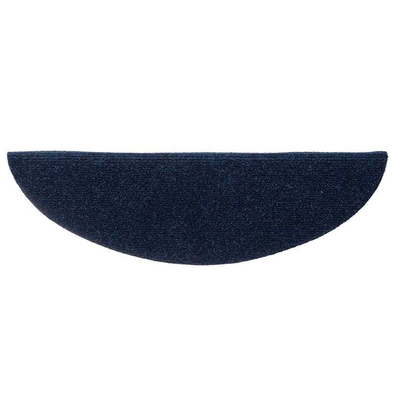 Covorașe scări autoadezive, 20 buc., 56x17x3 cm, semirotunde, bleumarin