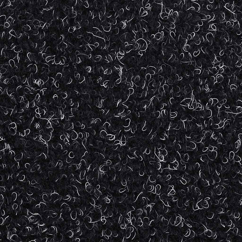 Covorașe autoadezive pentru scări, 30 buc., 56x17x3 cm, negre, semirotunde