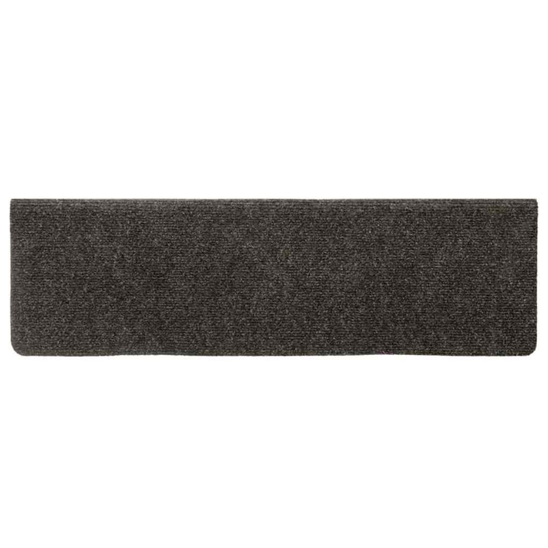 Covorașe autoadezive pentru scări, 30 buc., 65x21x4 cm, antracit, cu margine dreptunghiulară