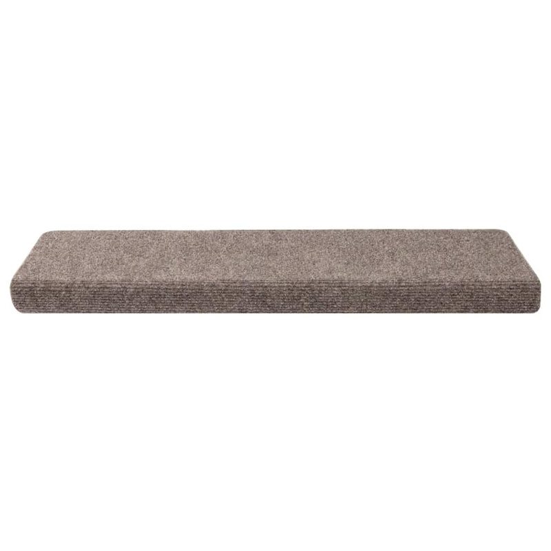 Covorașe autoadezive pentru scări, 30 buc., 65x21x4 cm, bej, cu margini dreptunghiulare