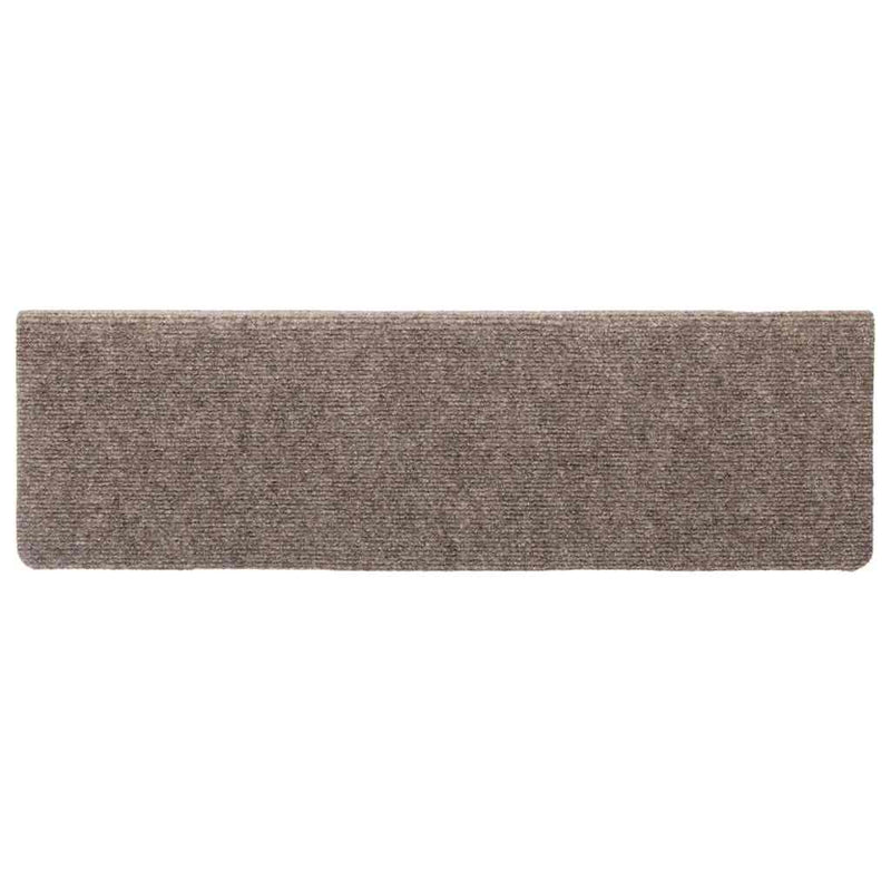 Covorașe autoadezive pentru scări, 30 buc., 65x21x4 cm, bej, cu margini dreptunghiulare