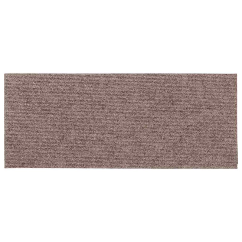 Covorașe pentru scări autoadezive, 30 buc., 60x25 cm, maro deschis, dreptunghiulare