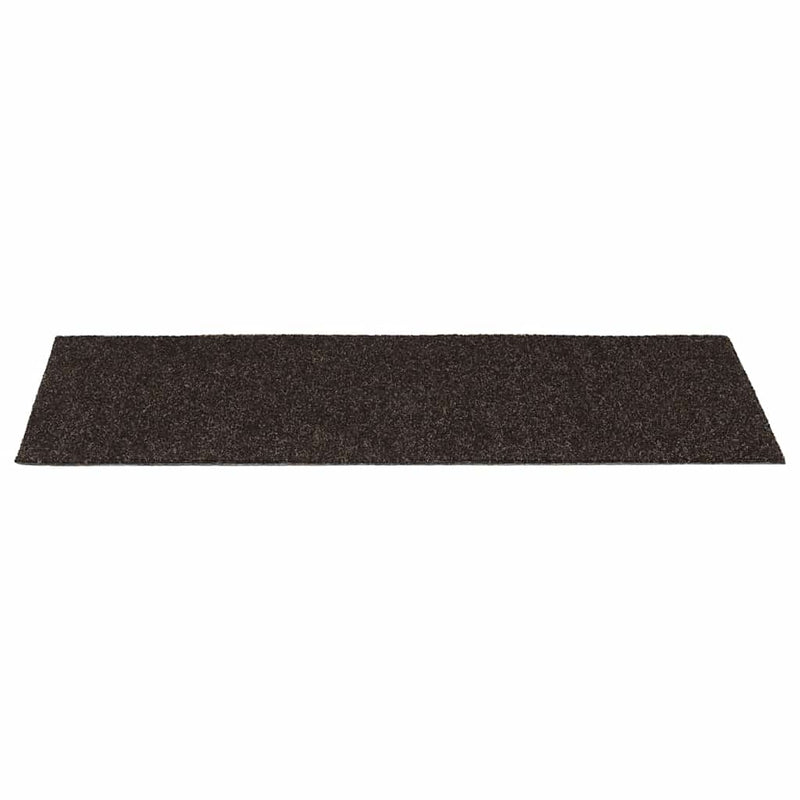 Covorașe autoadezive pentru scări, 30 buc., 60x25 cm, maro închis, dreptunghiulare
