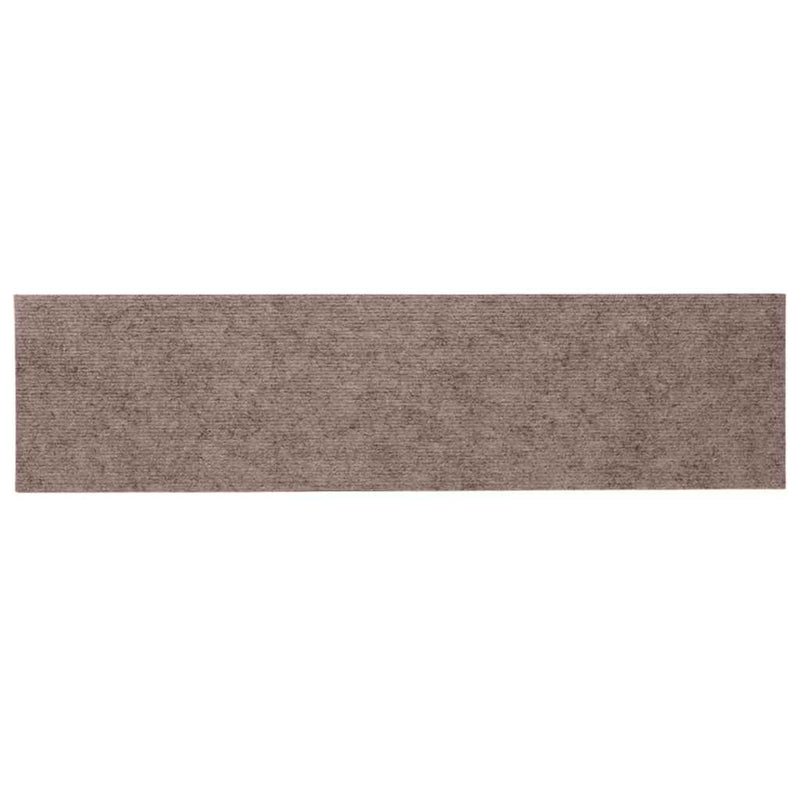 Covorașe autoadezive pentru scări, 30 buc., 76x20 cm, maro deschis, dreptunghiulare