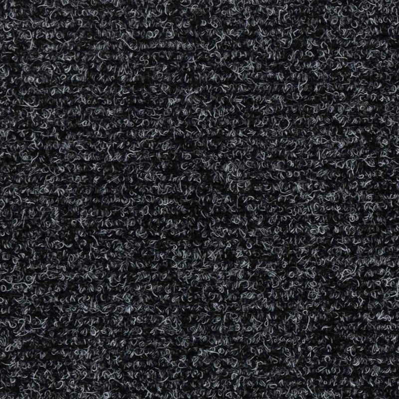 Covorașe scări autoadezive, 30 buc., 76x20 cm, gri închis, dreptunghiulare