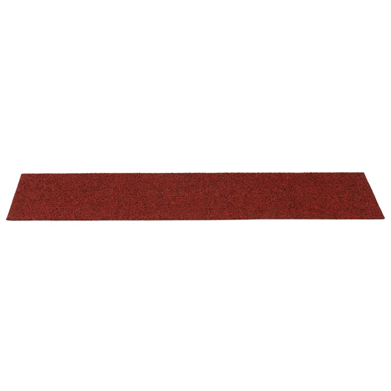 Covorașe pentru scări autoadezive, 30 buc., 76x20 cm, dreptunghiulare, roșu bordeaux