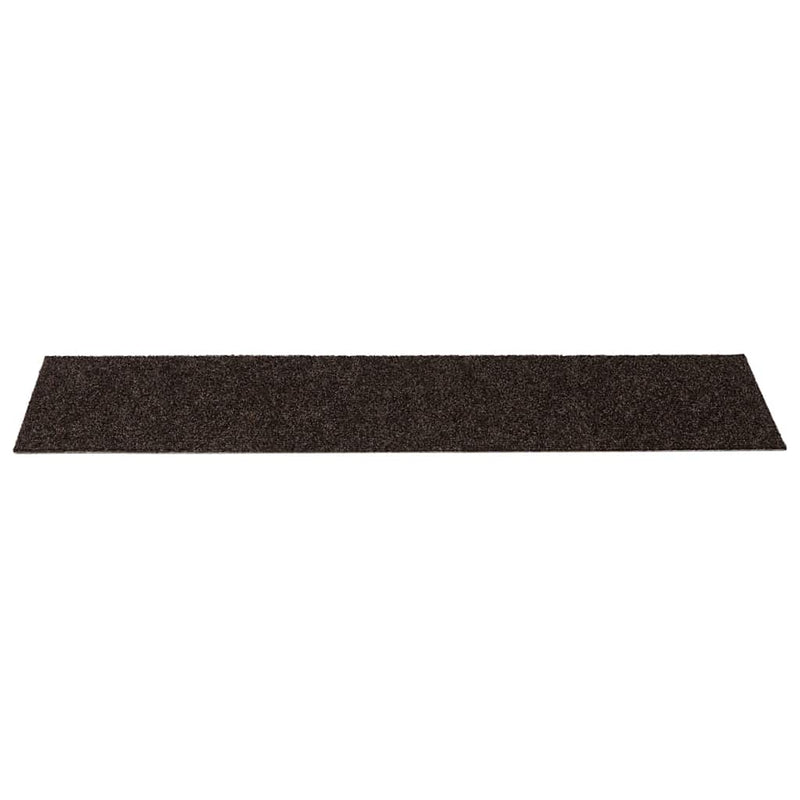 Covorașe autoadezive pentru scări, 30 buc., 76x20 cm, maro închis, dreptunghiulare