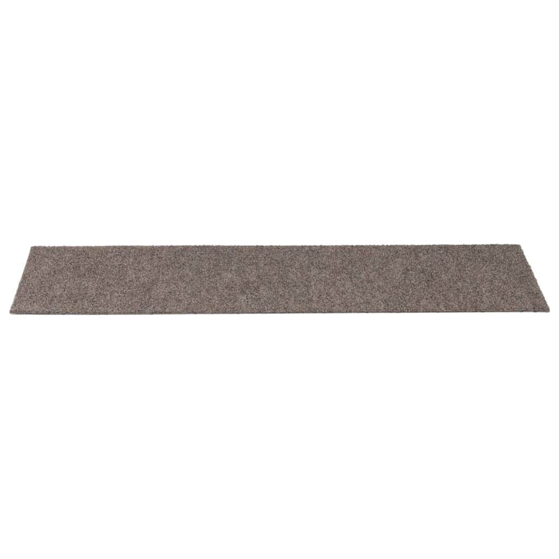 Covorașe autoadezive pentru scări, 30 buc., 76x20 cm, bej, dreptunghiulare