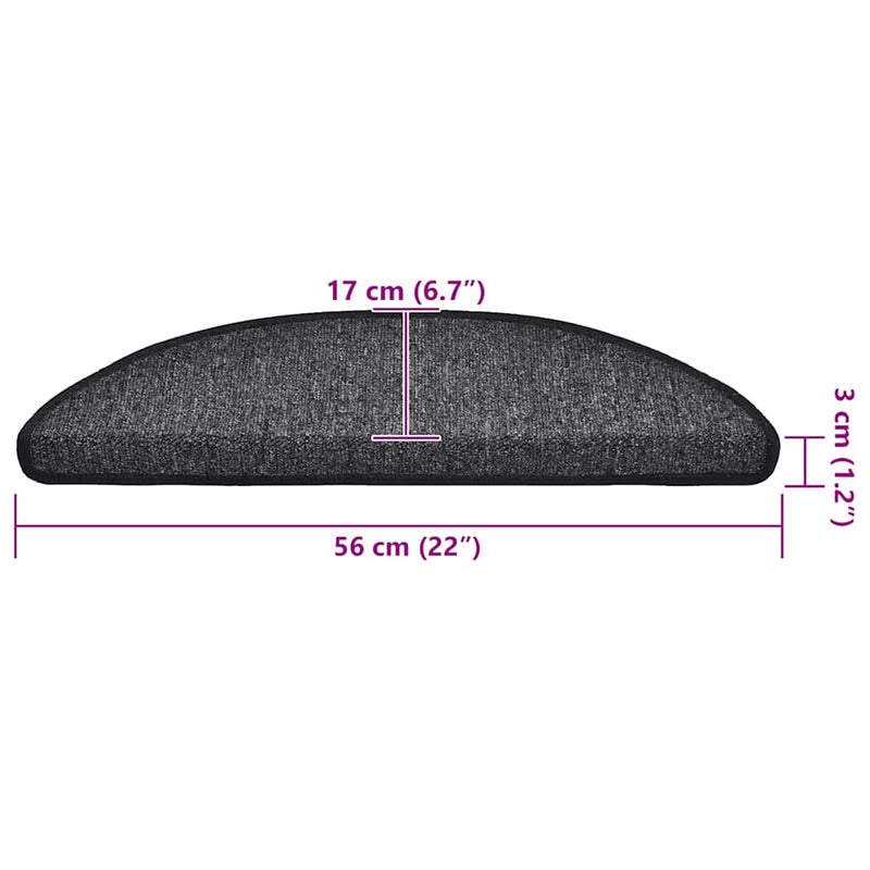Mochete autocolante pentru scară 30 buc. 56 x 17 x 3 cm