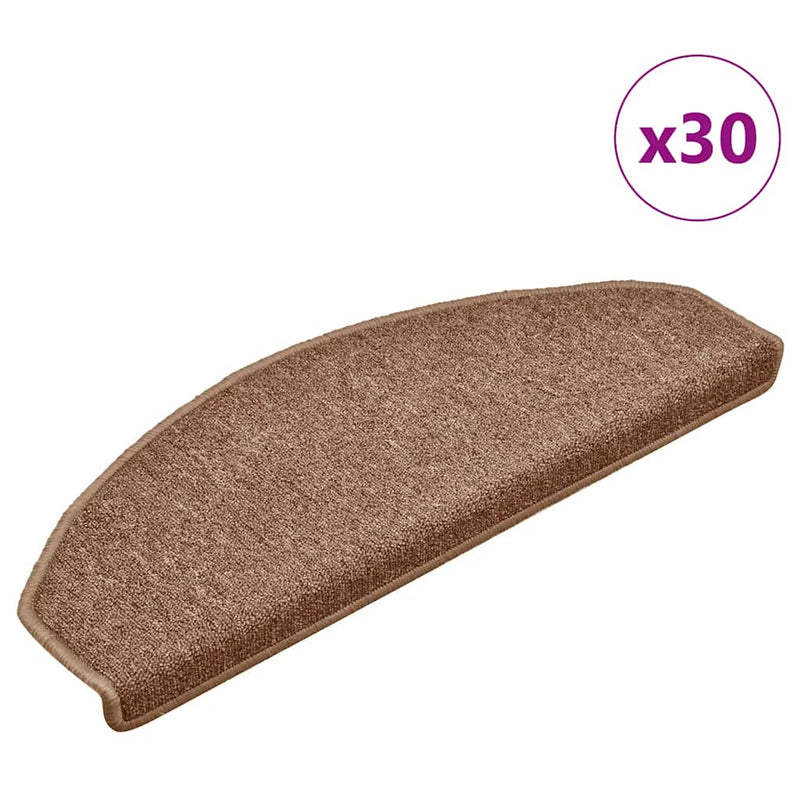 Mochete autocolante pentru scară 30 buc. 65 x 24 x 4 cm Maro