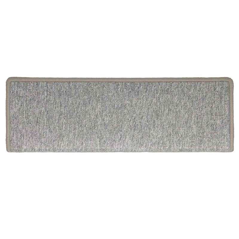 Covorașe pentru scări, 30 buc., 65x21x4 cm, gri deschis, cu margini dreptunghiulare